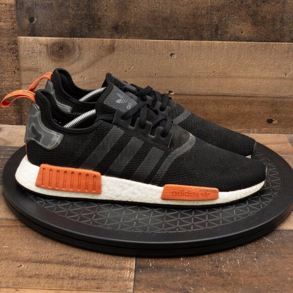 ADIDAS NMD R1 RAW AMBER MENS ATHLETIC SHOES RUNNING GYM CORE BLACK SIZE 13 - Picture 9 of 9